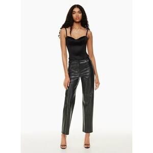 Aritzia Babaton high rise leather pants - size 2